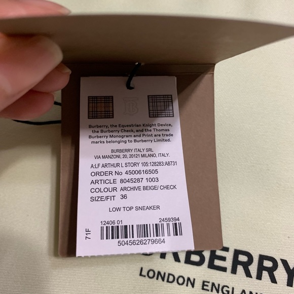 Burberry Arthur Check Chunky Sneakers (Woman) - Picture 11 of 13